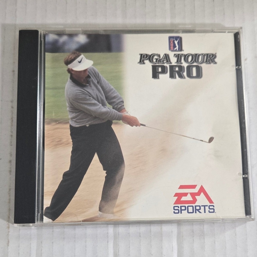 PGA Tour Pro PC Game 1997 Windows 95 EA Sports Vintage Golf Big Box Style (CIB)